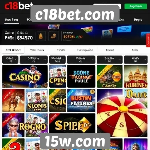 c18bet.com oferece uma ampla gama de jogos de cassino